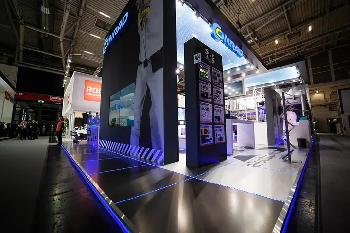 Messestand von Conrad Electronic – Electronica 2014