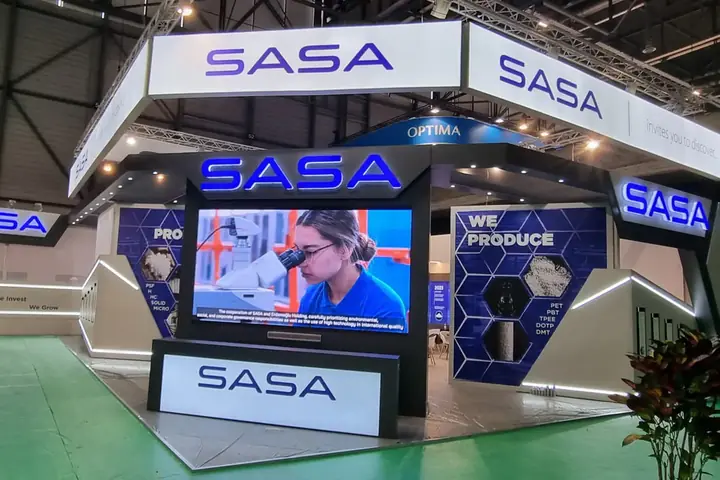 Messestand von SASA Polyester – INDEX 2023, Genf – Bild 2