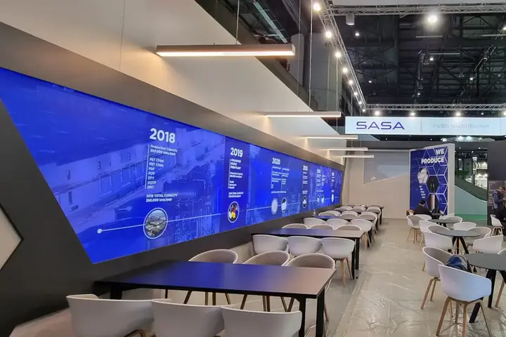 Messestand von SASA Polyester – INDEX 2023, Genf – Bild 3
